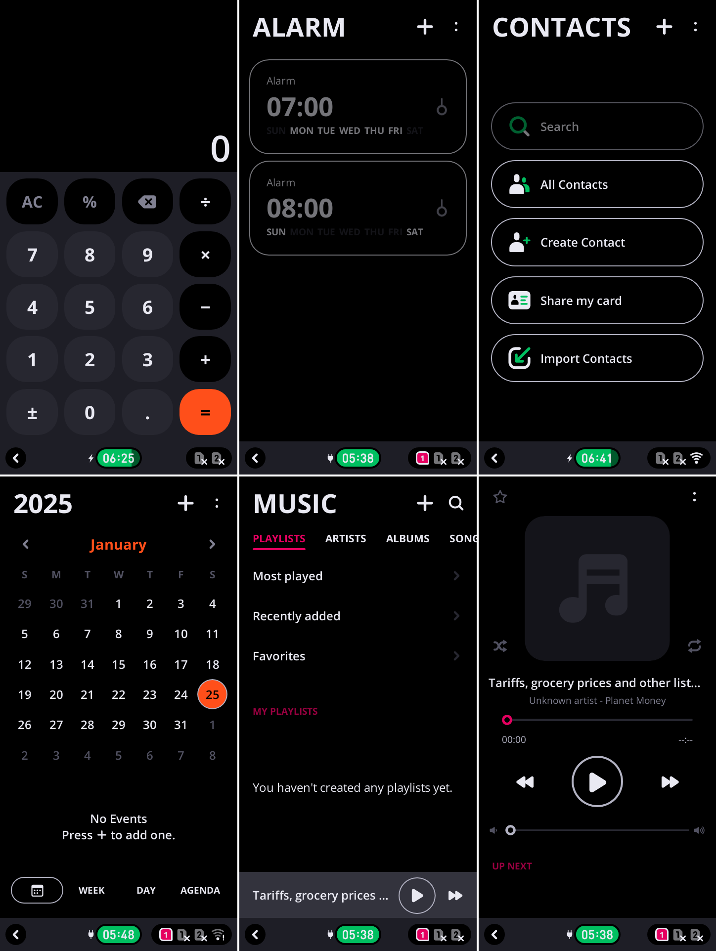 KaiOS Smart Touch Misc Apps