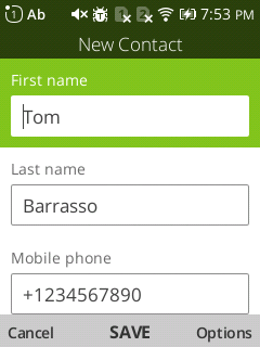 New Contact Activity